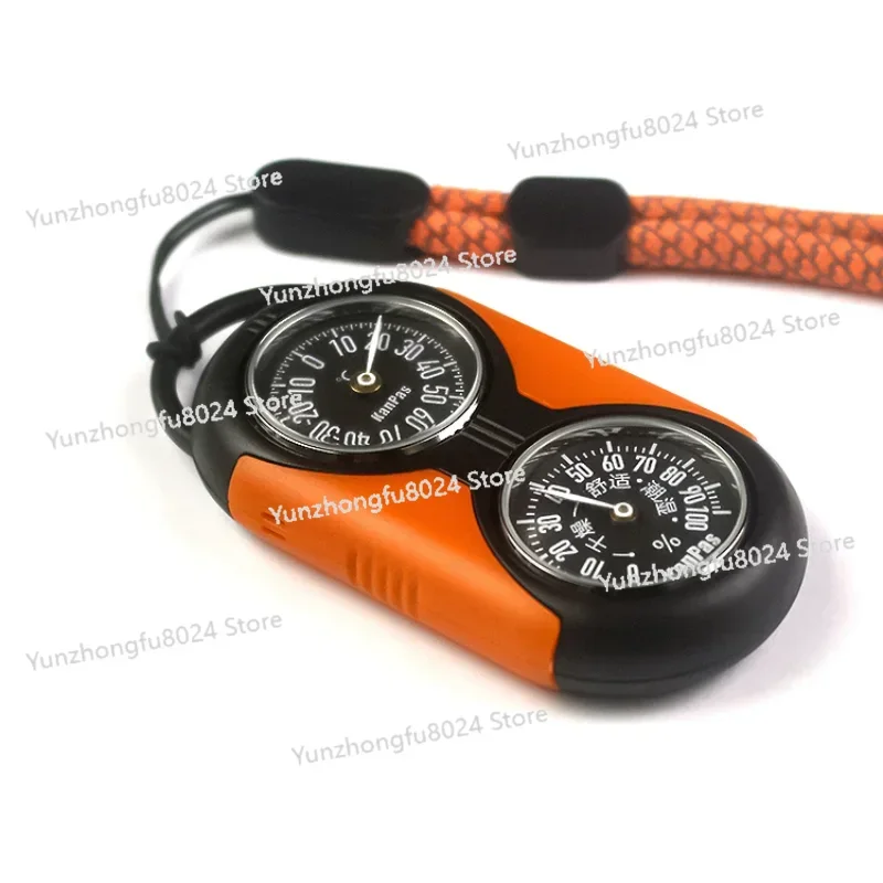 

Outdoor Professional Hygrometer Car Key Chain Luminous Compass High Precision