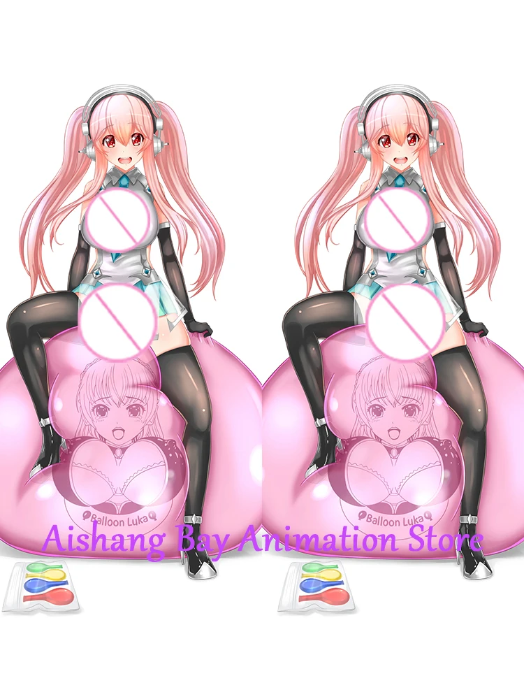 Dakimakura Anime Pillow Cover SUPERSONICO  Double Sided Print Life-size Body Decoration