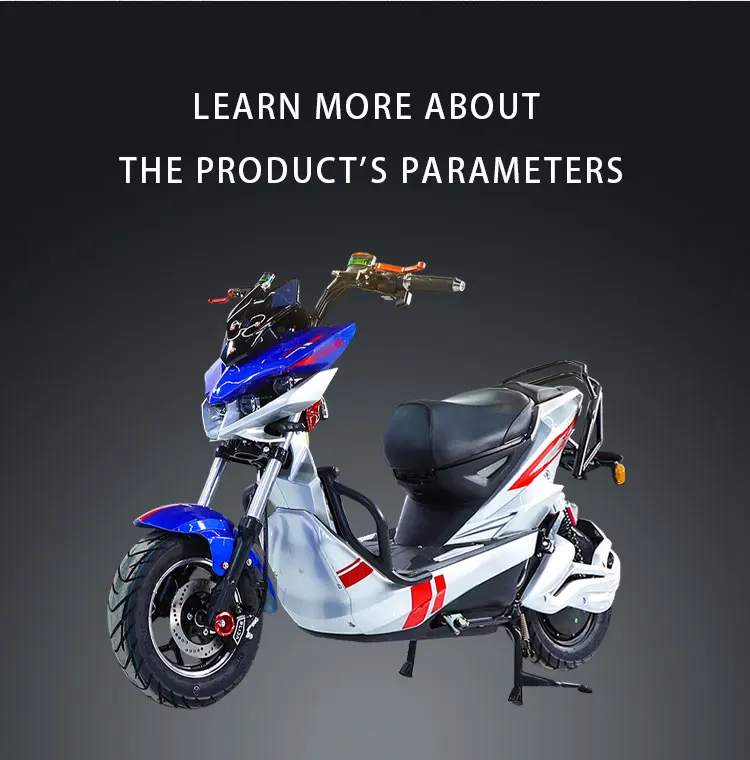 دراجة نارية/دراجة كهربائية للمدينة للبالغين مع 3 تروس سريعة ومصدر طاقة ببطارية الرصاص الحمضية 72 فولت