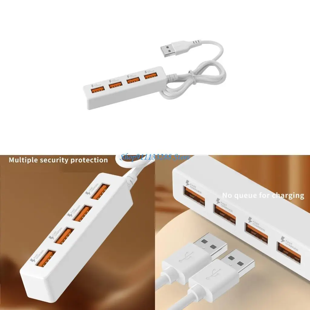 

G88D 4 in 1 USB2.0 Splitter Cable USB Power Splitter Cable USB Male to 4 USB Female