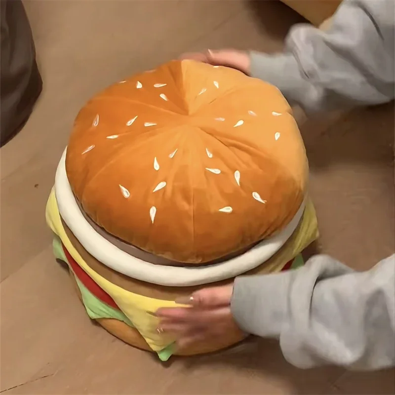 Hamburger Storage Stool Household Seat Cushion Storage Dual-use Shoe Changing Stool Artifact Home Decor Living Room Furniture