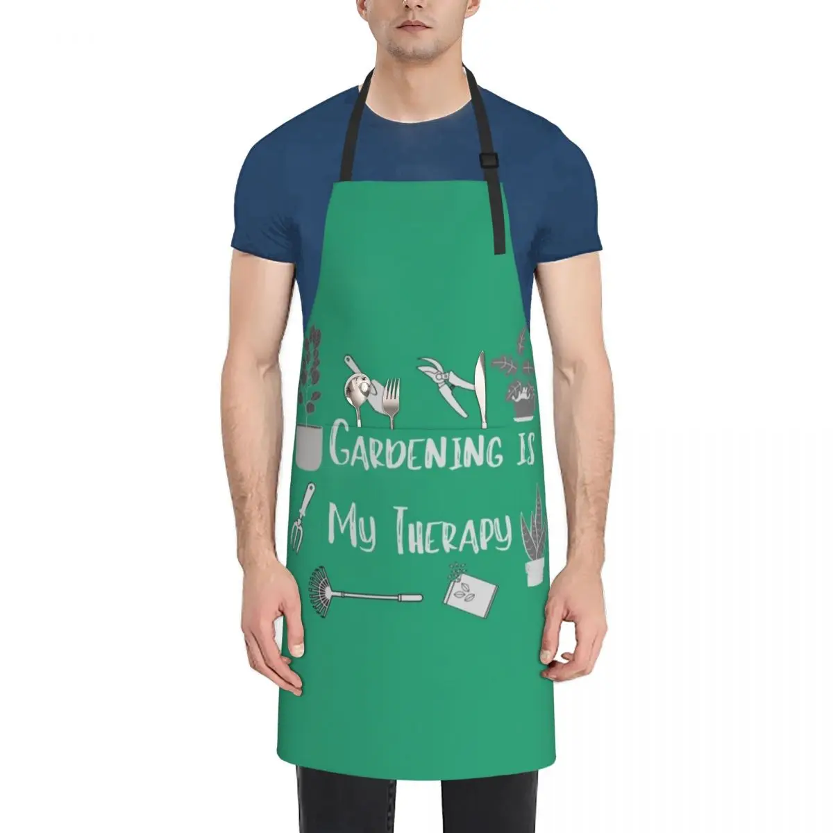 

Gardening Is My Therapy Gardening Tools Version Apron For Women Kitchen kindergarten teacher For Home Accessories Apron