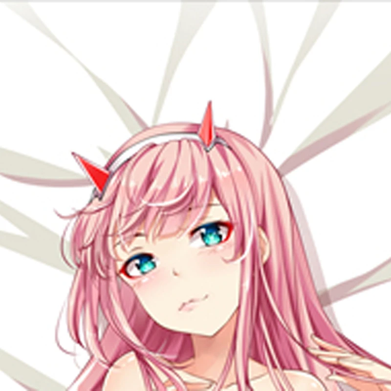 Dakimakura Anime Zero Two Pillow Case Double-sided Print Of Life-size Body Pillowcase Gifts Cushion Cover