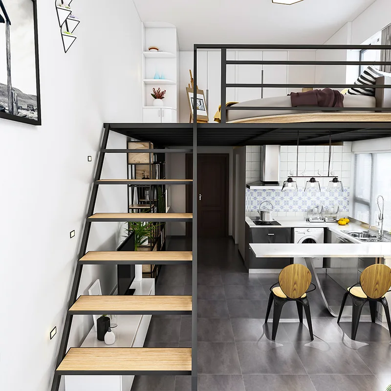 Second floor raised bed storage platform shelf pavilion bed hammock