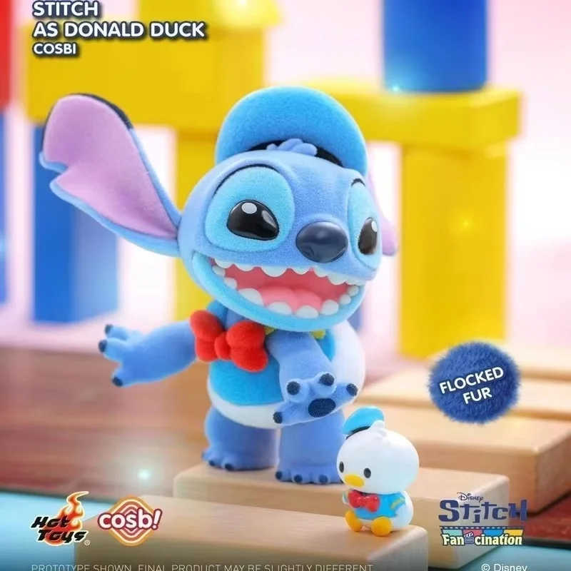 Zabawka kolekcjonerska Disney Crazy Series - Figurka z kreskówki w niespodziance, Myszka Miki i Stitch, modna dekoracja na biurko dla dzieci, prezent na Boże Narodzenie