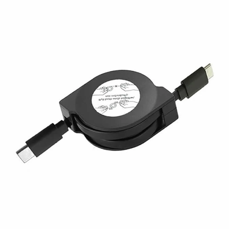 60W PD Type C Retractable Fast Charging Data Sync Cord for Phone  Tablets