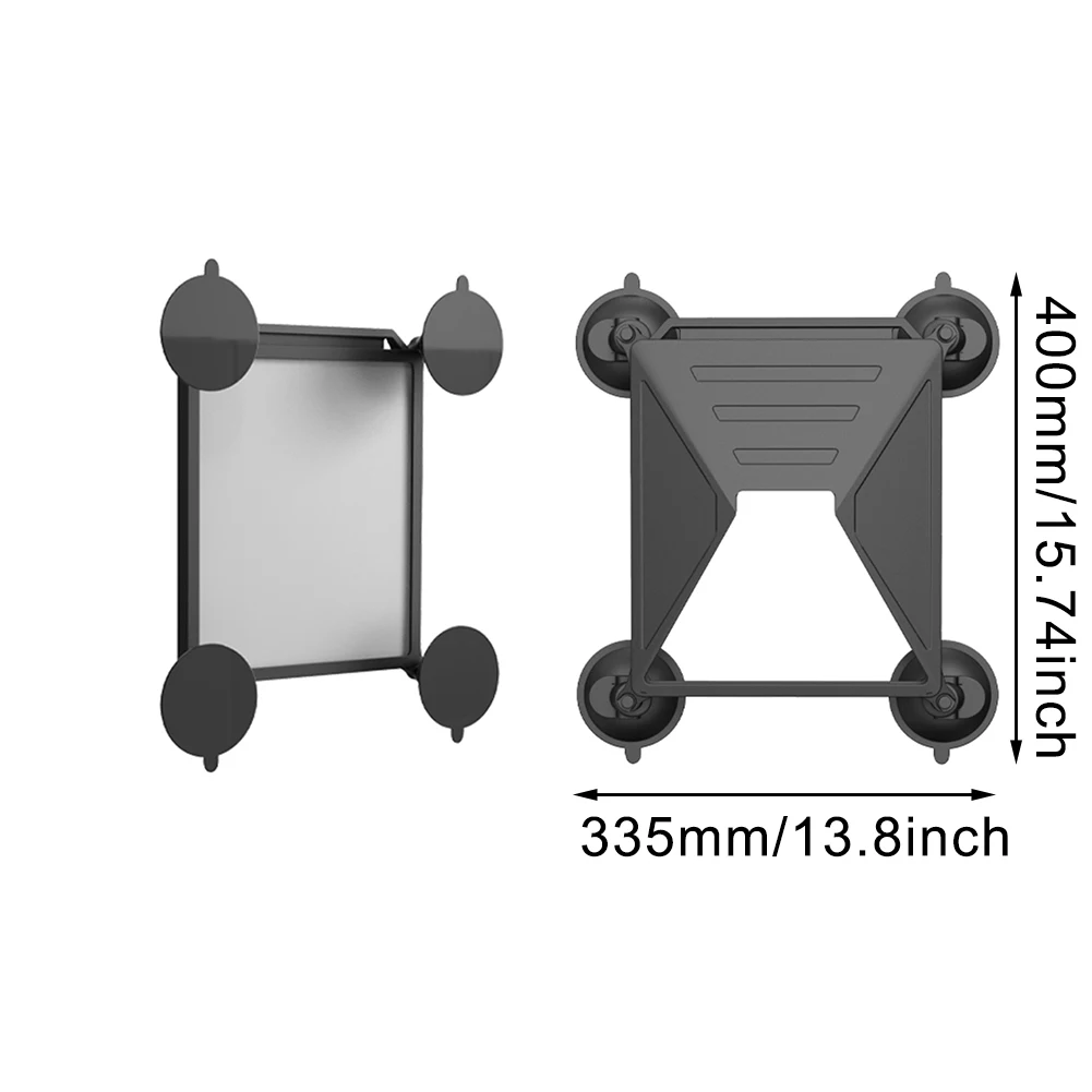 1pc Protective Cover With Suction Cup For Starlink Mini Black Silicone Strong Suction Cup Adjustable Portable Bracket Kit