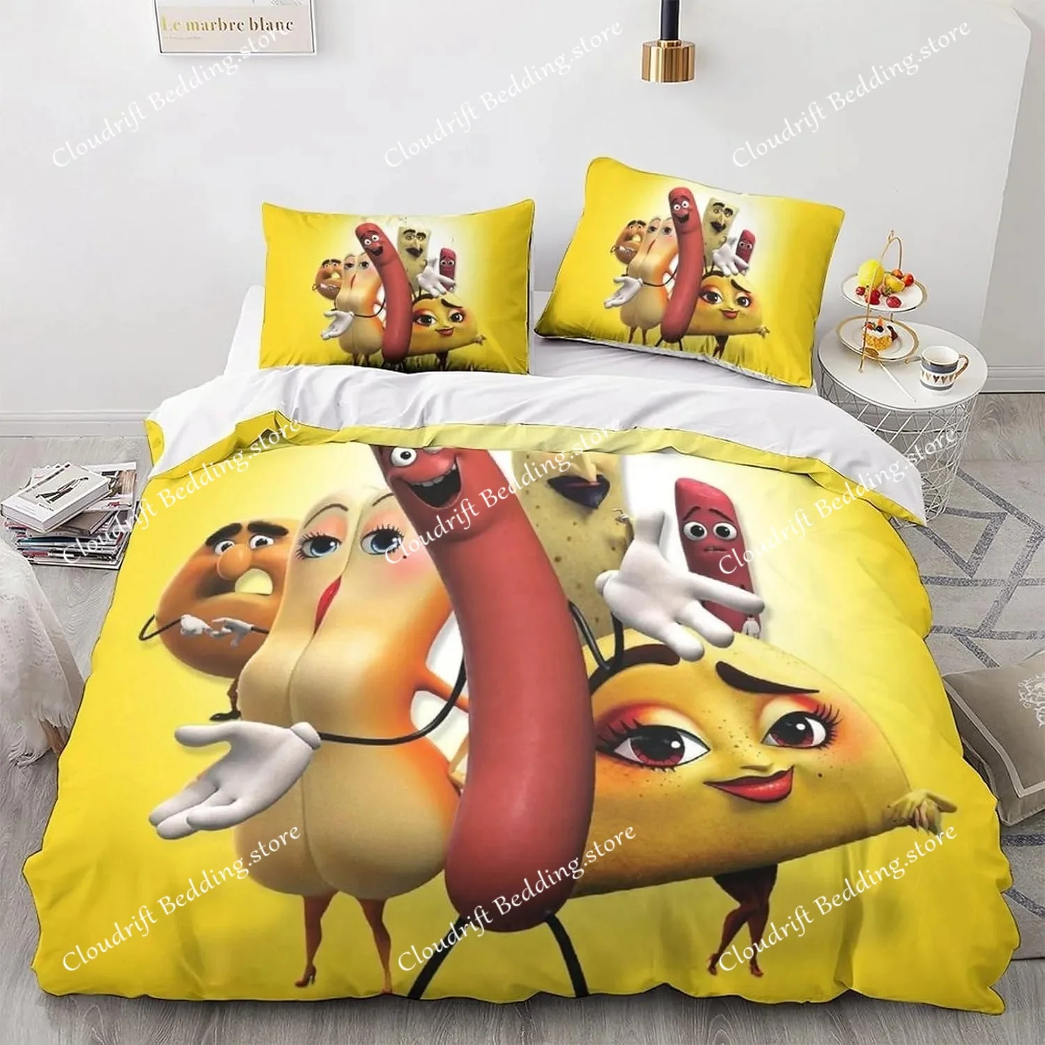 

Sausage Party Bedding Set Adult Bed Supplies Set Duvet Cover Bed Comforter Set Bedding Single Double King Size