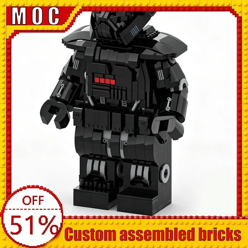 

NEW 2607PCS War Series Dark Warrior Mega Figure fits official Helmet Custom Building Blocks MOC Model Educational Assembly Toys