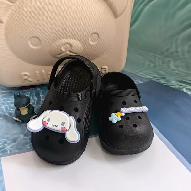 

MINISO Cinnamoroll звезды детские летние каникулы пляжные и сандалии для бассейна подарочные тапочки тапочки для девочек/мальчиков нескользящая мягкая обувь