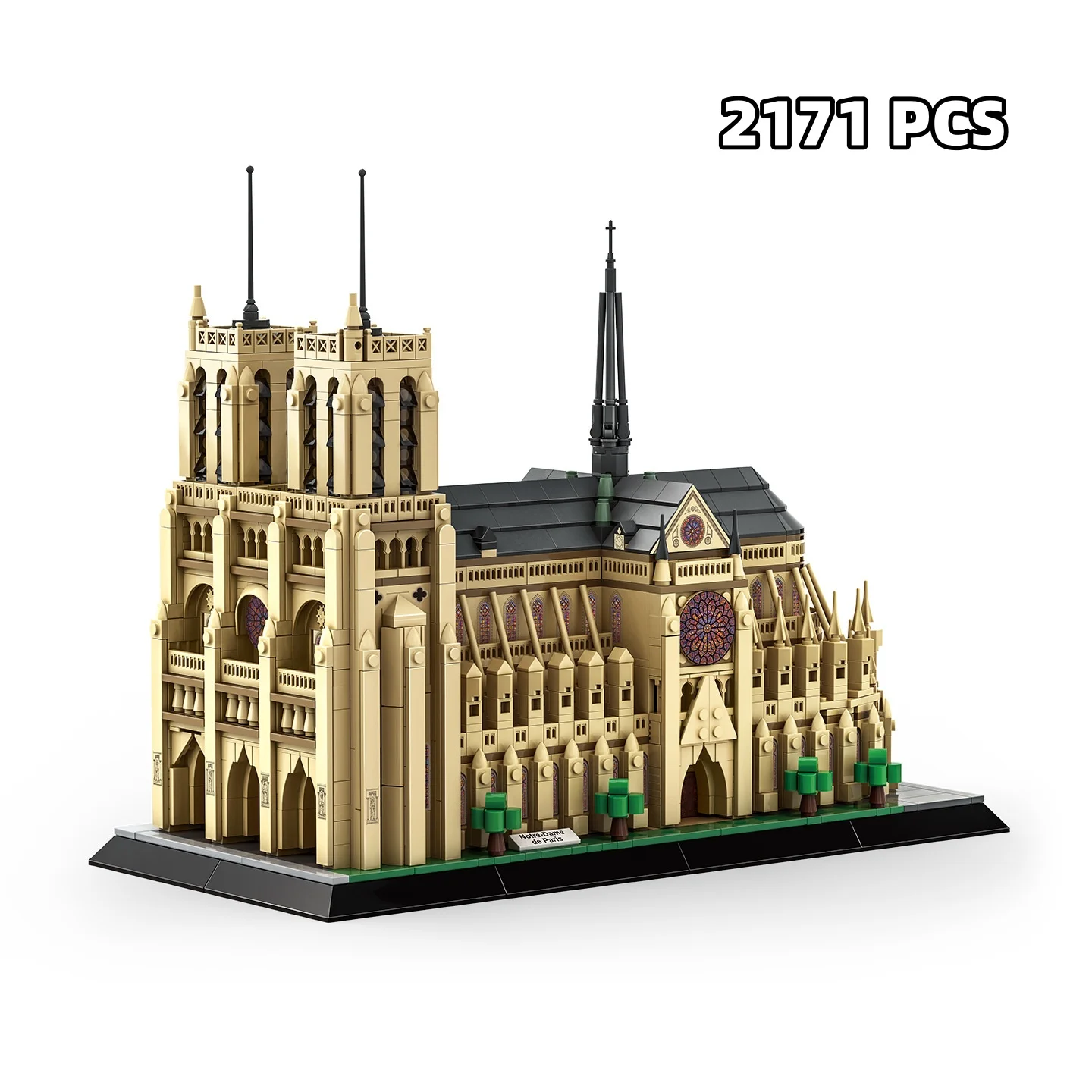 

2171pcs Notre-Dame De Paris Cathedral Model Assembly Toy Educational Building Blocks Construction Kit for Kids & Adults NO.5210