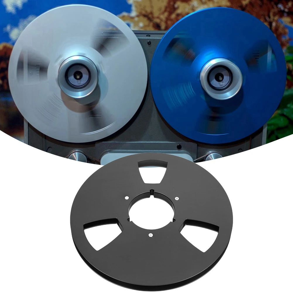 10 Inch Blank Tape Reel Aluminum Alloy Open Roll Cassette Universal Three Holes for BASF/REEL TO REEL Disk for Studer ReVox/TEAC