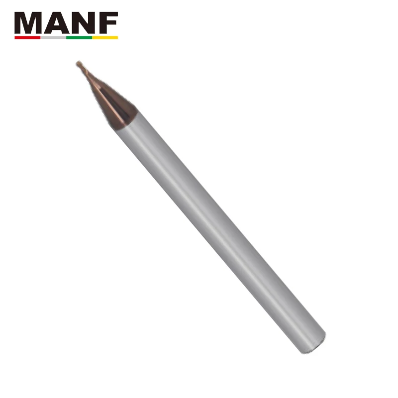 Manf fresa 4mm 6mm 8mm 2 flauta hrc70 pequeno diâmetro bola endmills tungstênio aço sprial bola nariz extremidade milll