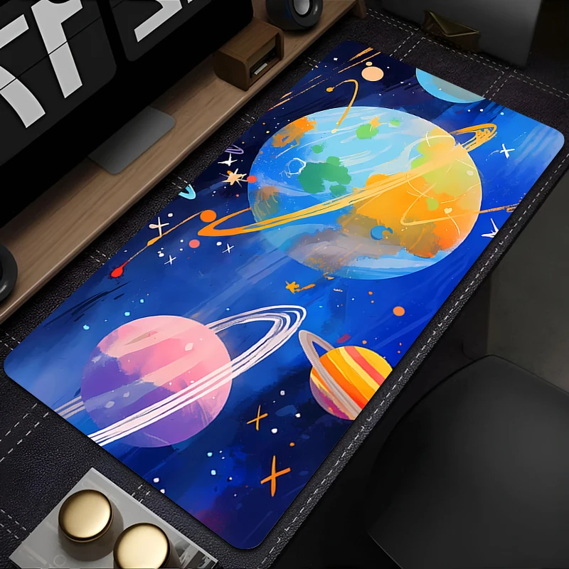 Astronaut Mouse pad non-slip rubber large table pad computer accessories keyboard pad Anime Game PC carpet starry sky Mousepad