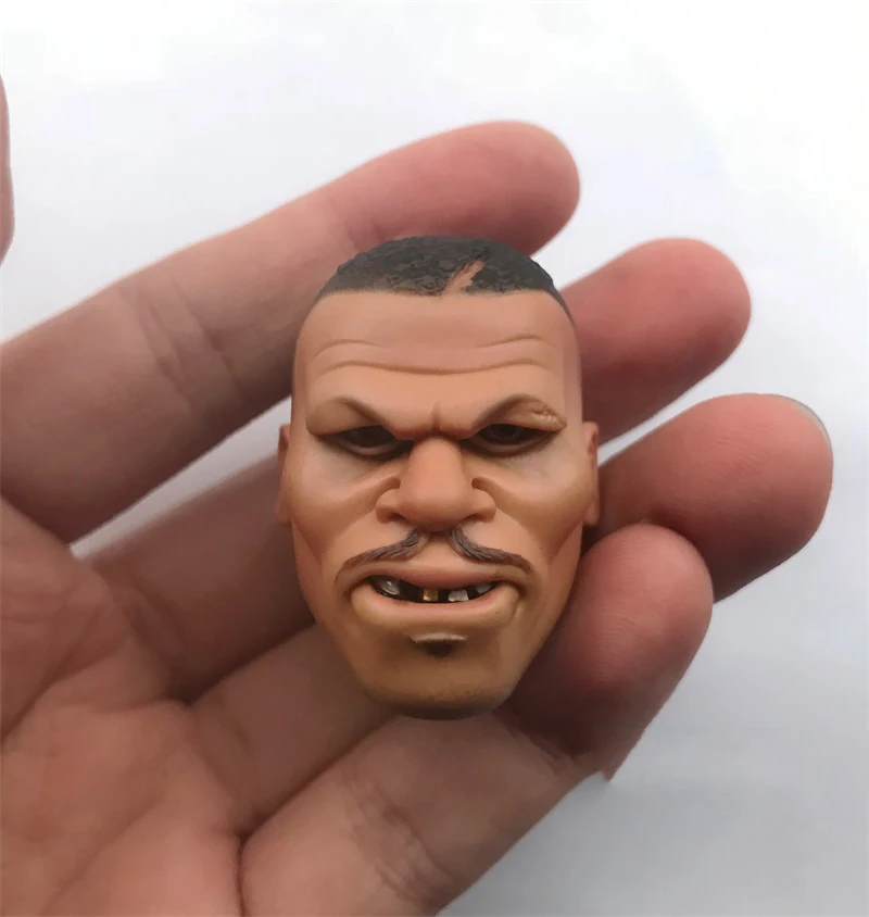 

In Stock 1/6 Gangster Head Sculpture Benson Tyson Male Head Sculpture Carving Model Can Suit Usual 12inch Action Body