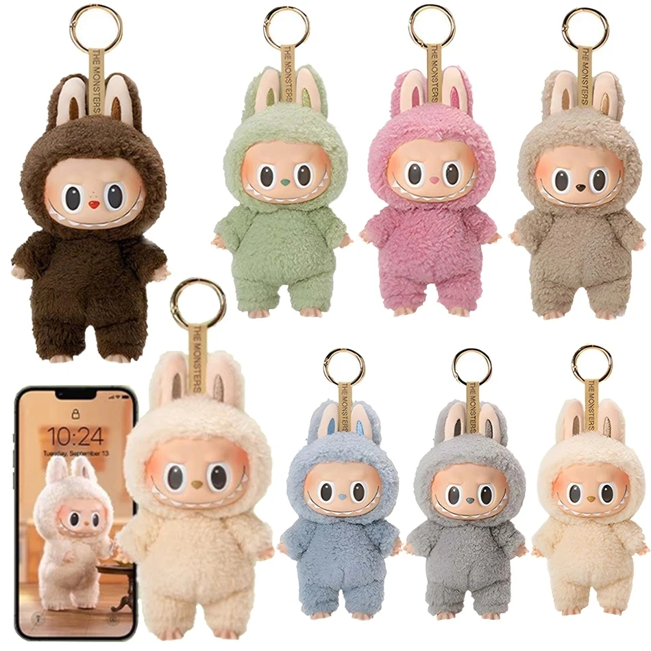 In stock Hot Sale Anime Figure Labubu Vinyl Pendant Doll Model Toy Cute Monster Replica Keychain Toys Birthday Gifts