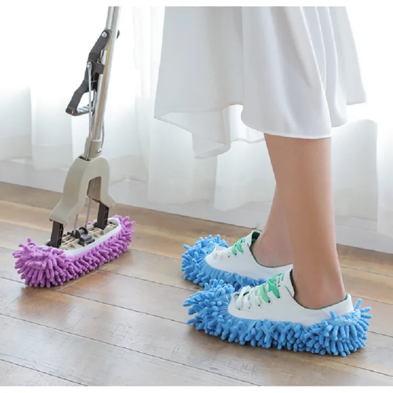 Kitchen Accessories Mop Cap Waterproof Lazy Shoe Cover for Kitchen Goods Cleaning Slippers Floor Dust Removal Kitchen Gadgets