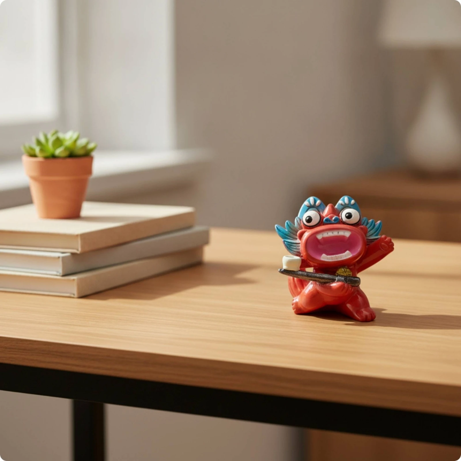 Fortune Cat Figurine Decorative Fortune Cat Figurine Small Mini for Collectors, Desk, Shelf view 5