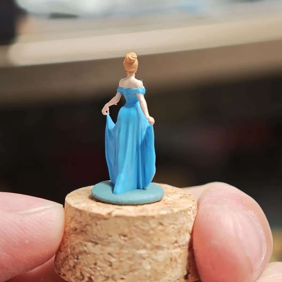 1/64 Hars Statische Beeldjes Model Assepoester Prinses Diorama