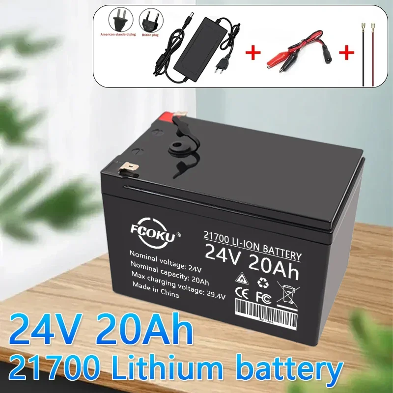 

New 6S3P 21700 24V 20000mAh Lithium Ion Battery Pack Built-In BMS,Is Used For LED Lamps And Outdoor Mobile Lighting Battery