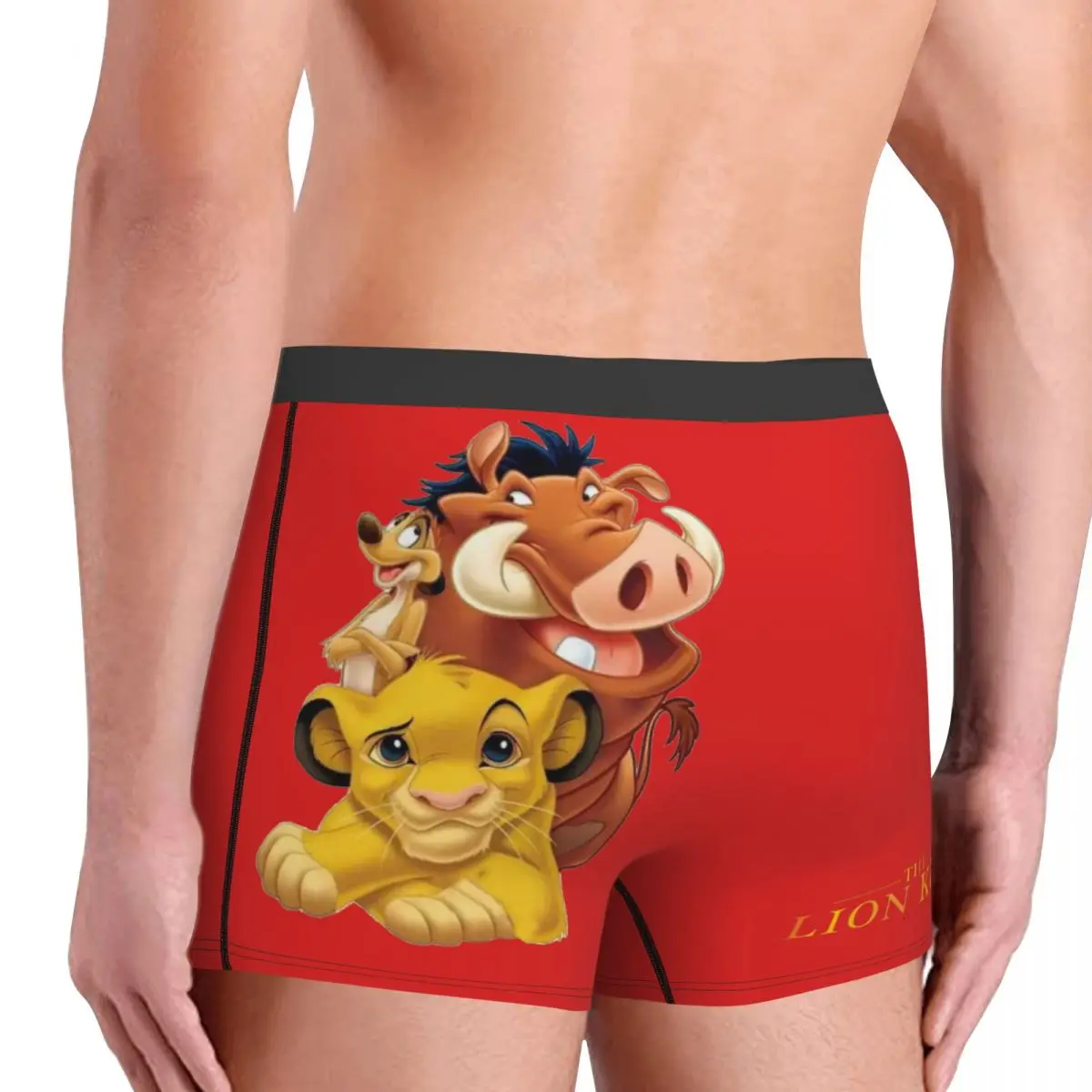 Disney｠The Lion King｠Film Simba Timon And Pumbaa Classic Underpants Cotton Panties Men\'s Underwear Comfortable Boxer Briefs