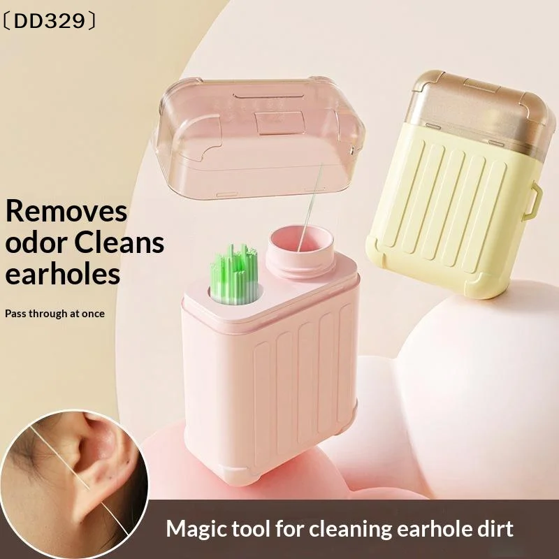 180/240Pcs Pierced Ear Cleaning Set With Solution Paper Floss Ear Hole Care Tools Disposable Earring Cleaner Kit Cleaner 〔DD329〕