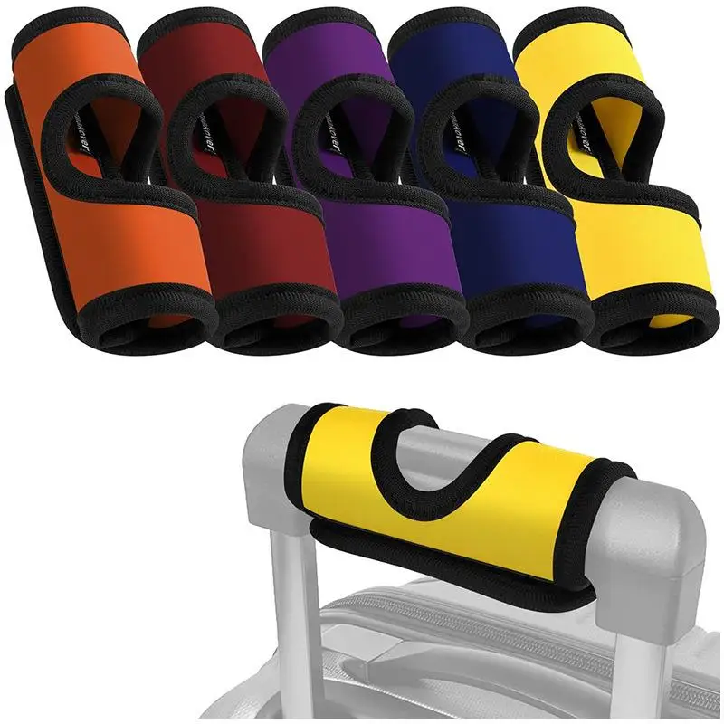 Pembungkus Pegangan Bagasi Neoprene Premium: Pegangan Lembut untuk Tas Perjalanan, Penutup Pelindung Koper, Pengidentifikasi Kereta Dorong