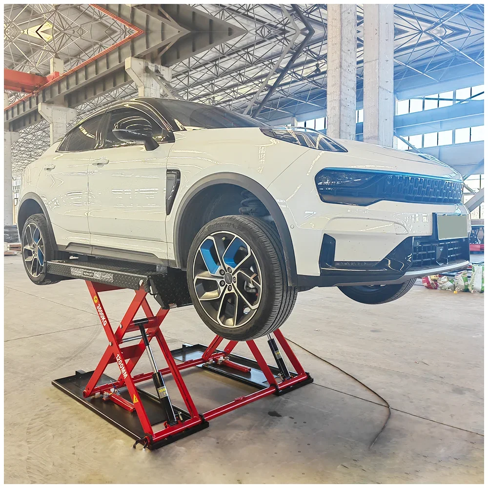 Large Capacity Double Scissor Lift Plate Repair Use Car Lifting Machine for Auto Repair Workshop