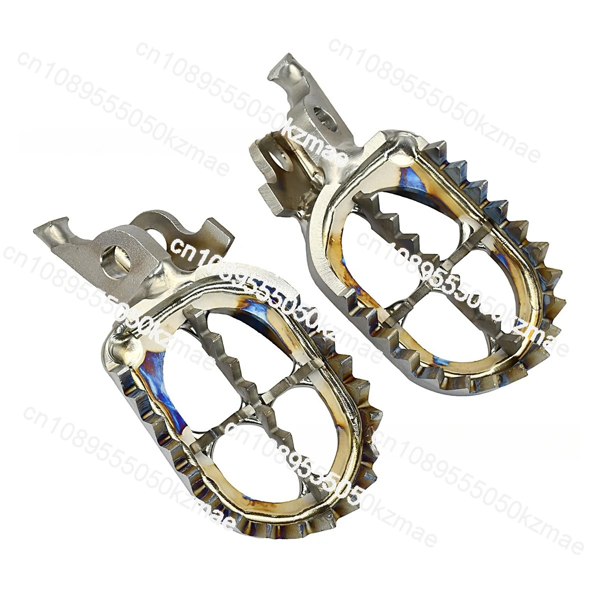

FOR TC4 Titanium Alloy Off-road Motorcycle Foot Pedal, Suitable for Kawasaki KX/KLX 125/250/450 Anti-skid Modified Foot Pedal