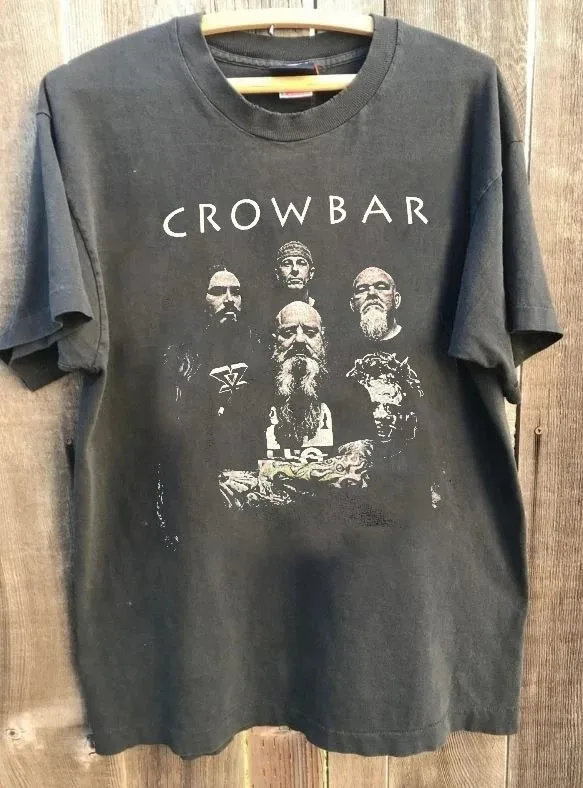 Crowbar band vintage 90's Charcoal Cotton Unisex T shirt Men Women S-5XL