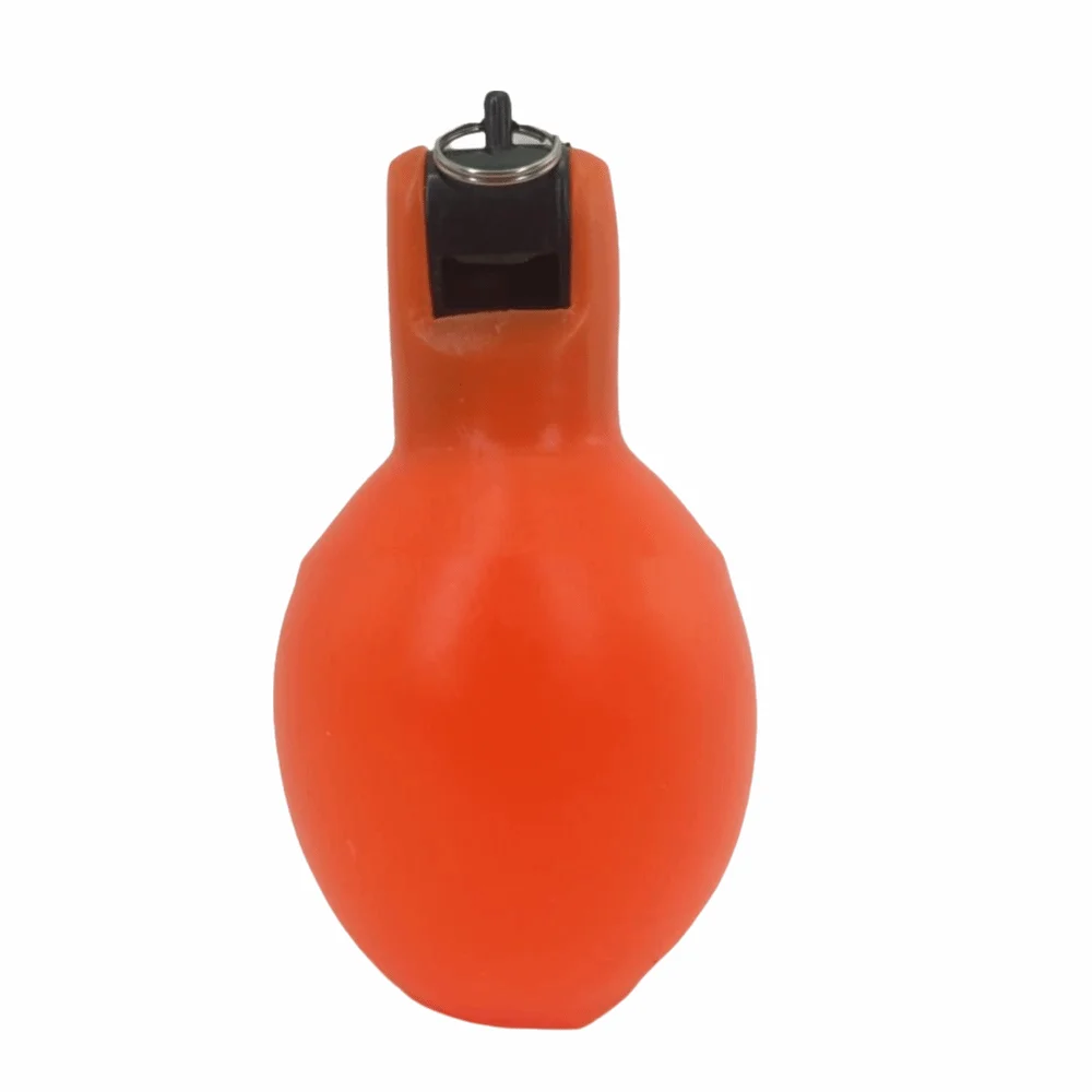 Loud Sound Hand Squeeze Whistle Ultra-Portable High-Pitched Sports Whistle With Lanyards Handheld Emergency Whistle Boating