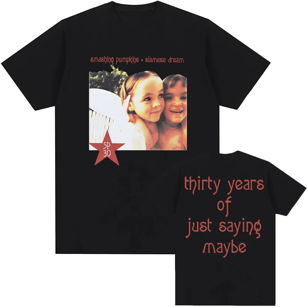 Siamese Dream Smashing Pumpkins Rock Band Graphic Summer Tops Women's Tshirt Unisex Tee Top Short Sleeve Men's Cotton T Shirts