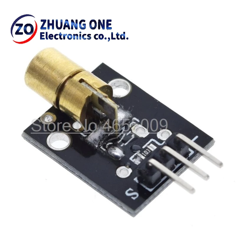 KY-008 3pin 650nm الأحمر جهاز إرسال ليزر نقطة ديود النحاس رئيس وحدة لاردوينو لتقوم بها بنفسك عدة