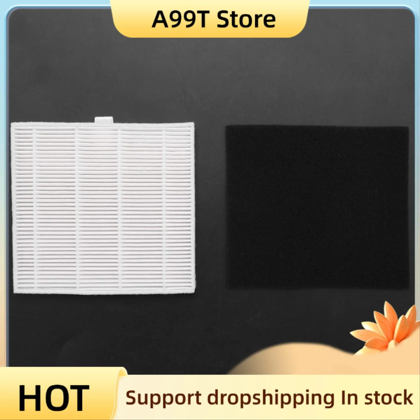 

A99T 1Pc Filter Screen Replacement Accessories For Ilife V8 V8S X750 X800 X785 V80 Robot Sweeper (White+Black)