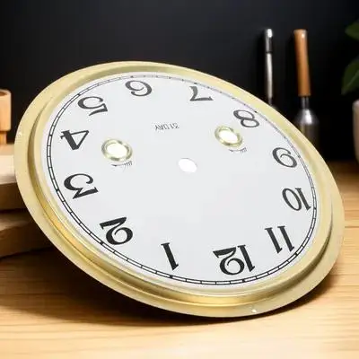 

Clock Dial Zinc Alloy Replacement Insert DIY Kit Arabic Numeral Round Clock Face for Wall Clocks Decor Clocks for Living Room