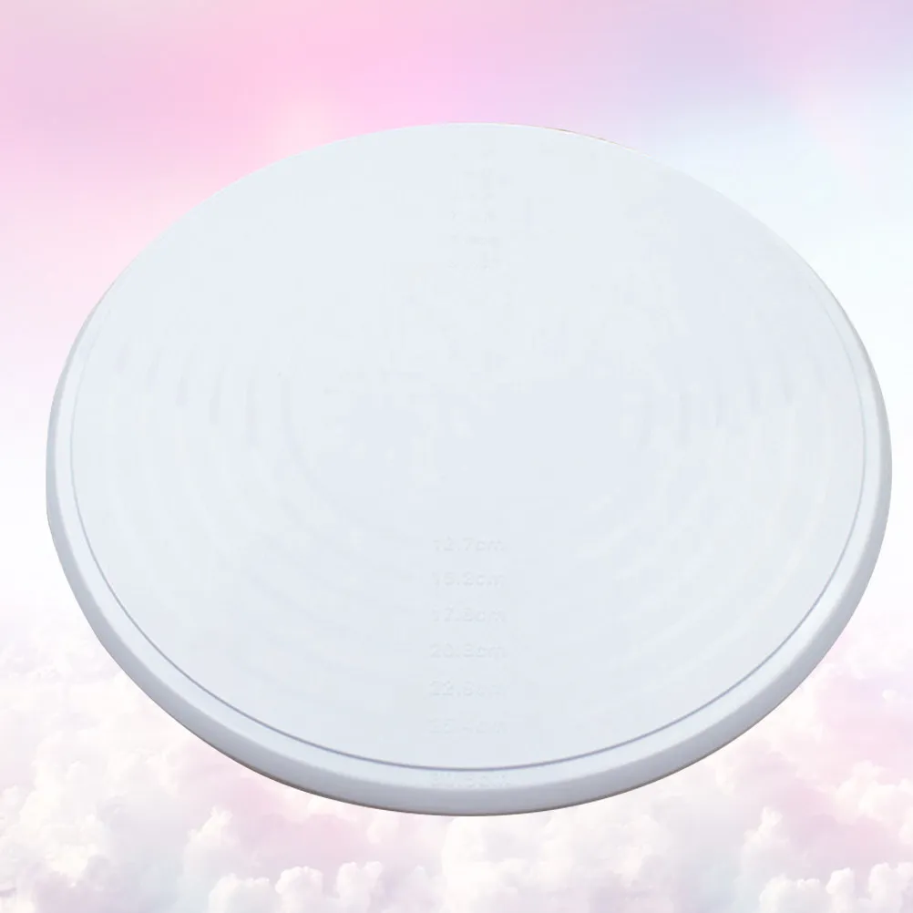 1Pcs 12 Inch Rotating Cake Turntable Antiskid Stand Decorating Workbench White Safe Material Professional Use