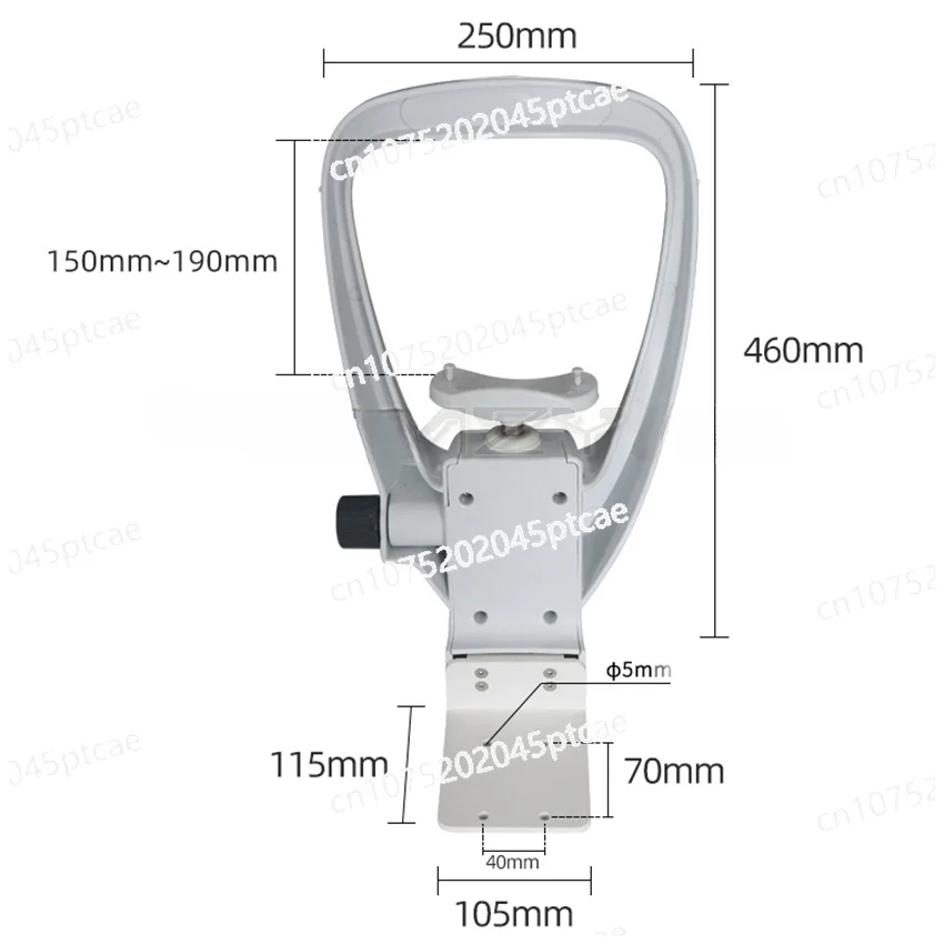 Optical Instrument Chin Rest Forehead Bracket Set for Auto Refractometer and Other Devices, CR-11