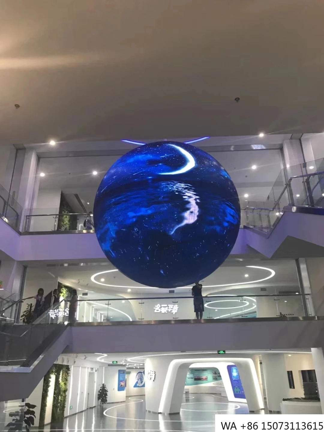 P1.8/P2 كرة LED كاملة الألوان - شاشة عرض تفاعلية مخصصة للدوران الذكي