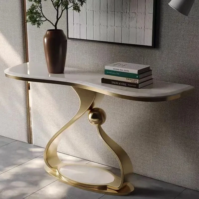 

Fashion Metal Table Entrance Entrance Cabinet Foyer Living Room Storage Table Against Wall Coffee Tables Living Room Metal Table