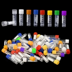 Lab Frozens Storage Tube test tube 10ml/5ml/2ml/1ml Plastic Freezer Tube Cryovial With Silicone Gasket Vial 50pcs/100Pcs