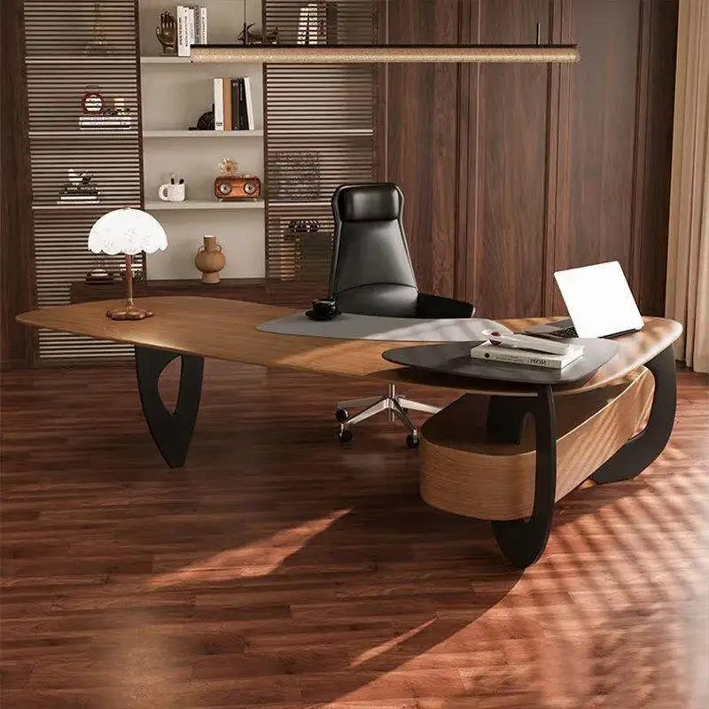 

Large L Shape Office Table Decoration Aesthetic Writing Study Office Desk Specialty Commercial Escritorio Oficina Furniture