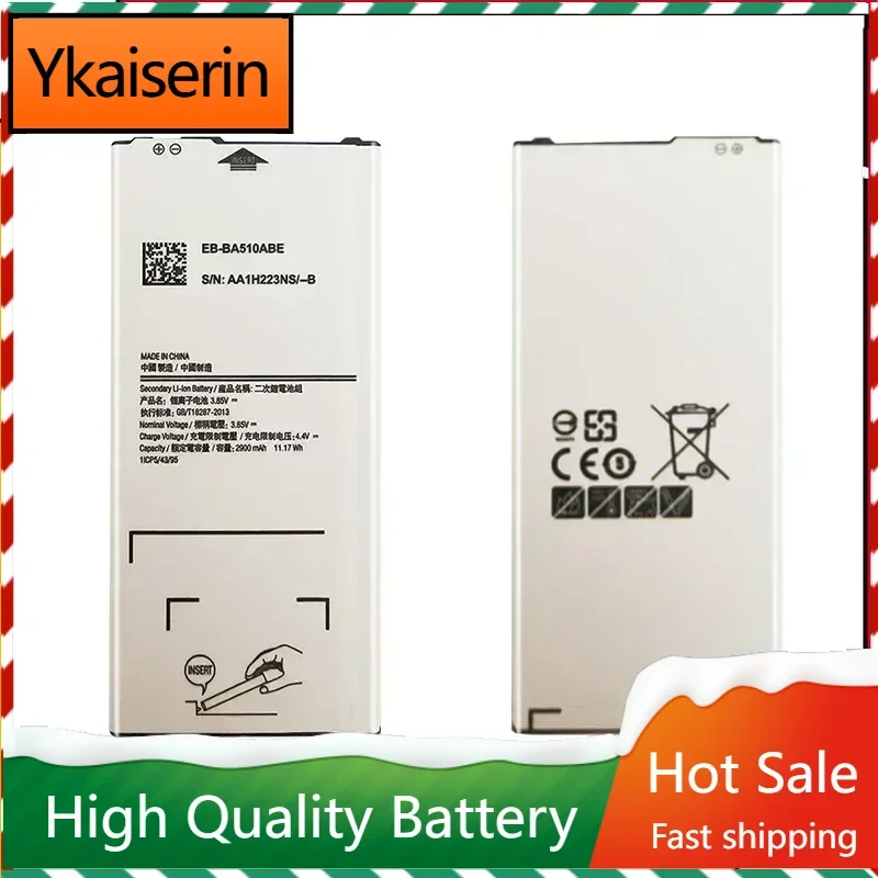 EB-BA510ABE 2900mAh Replacement Battery For Samsung Galaxy A5 2016 A510 A510F A5100 A510M A510FD A510K A510S Bateria