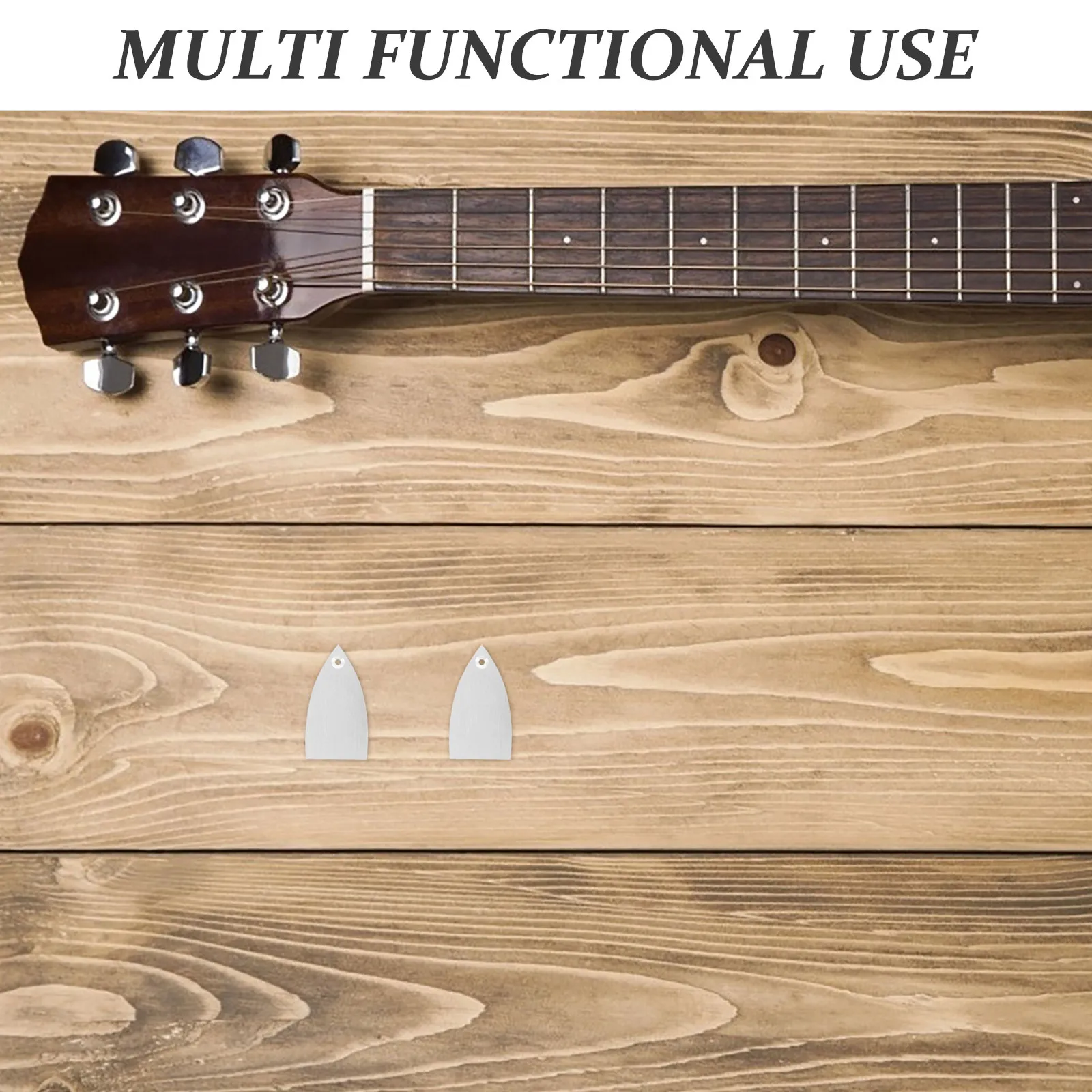 2Pcs Aluminum Alloy Guitar Truss Rod Cover Plate Lightweight Precision Fit Headstock Guitar Neck Adjustment Plate