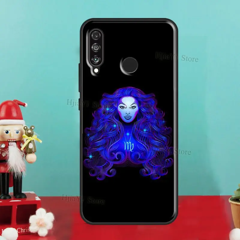 Neon Zodiac Signs Case For Huawei P30 Lite P40 P20 Pro P Smart Z 2019 Nova 5T Honor 50 10 Lite 10i 8X 9X 8A