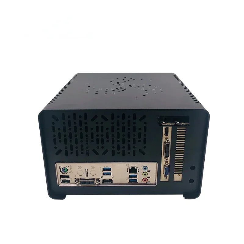 

ITX chassis, inline graphics card mini host, upgraded aluminum mini computer case, horizontal customizable