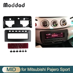 For Misubishi L200 Triton  Pajero Sport II  Challenger Double Din Fascia Radio Dash Installation Trim Kit Face Plate Bezel Frame