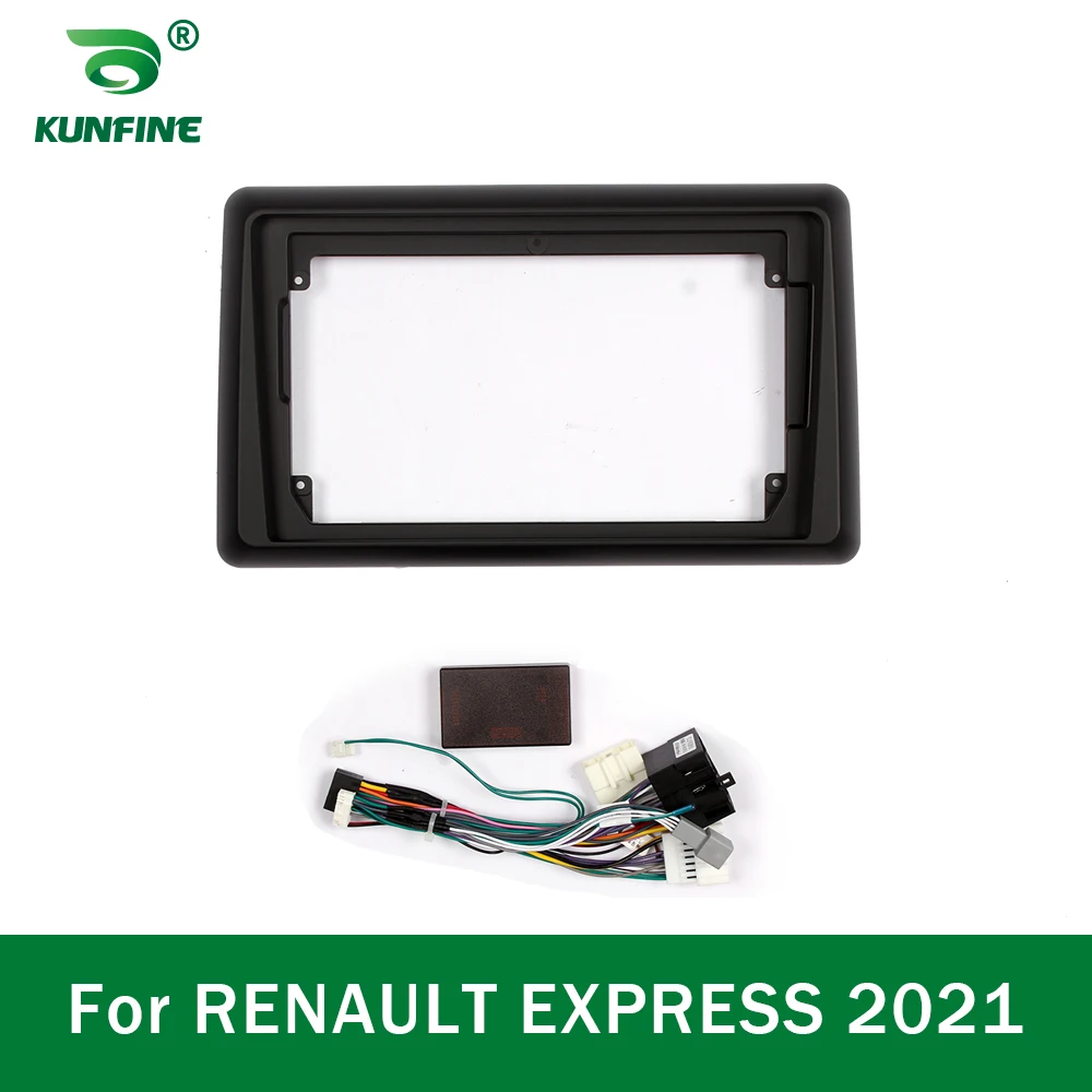Car GPS Navigation Stereo For RENAULT EXPRESS 2021 Radio Fascias Panel Frame Fit 2Din 9 inch In Dash headunit screen