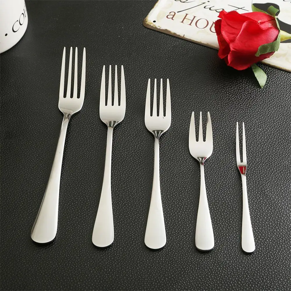 Dinner Forks Stainless Steel Cake Western Small Fork Rust-resistant Dessert Forks For Home Kitchen Restaurant Dropshipping