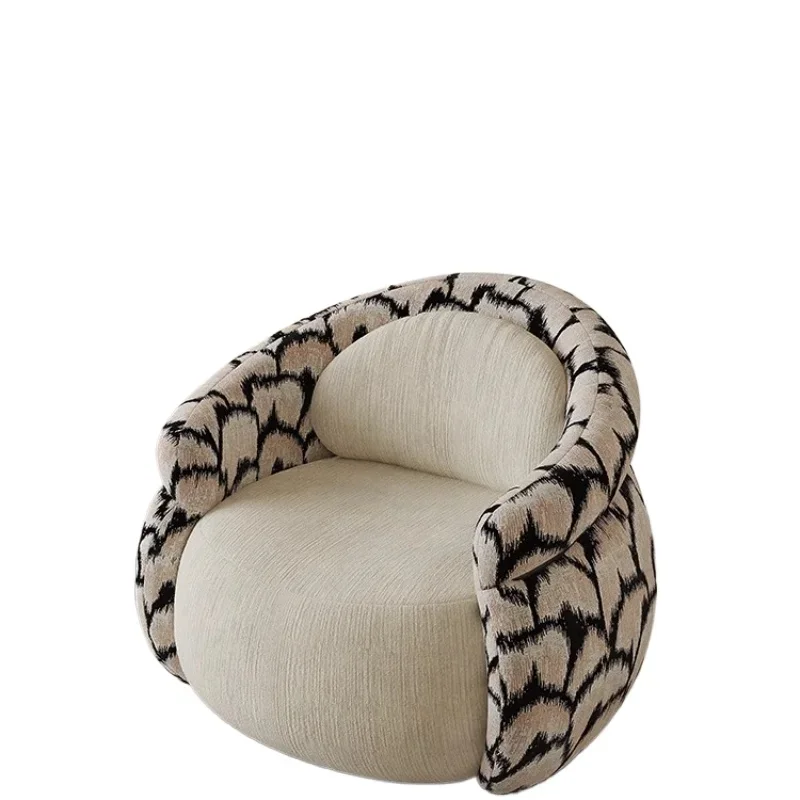 

Italian light luxury single sofa chair living room balcony lazy leisure chair designer modern simplicity