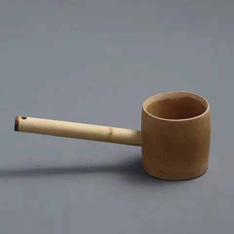 Household Bamboo Water Scoop Creative Kitchen Water Ladle Multifunctional Rice Scoop Practical Wall Hanging